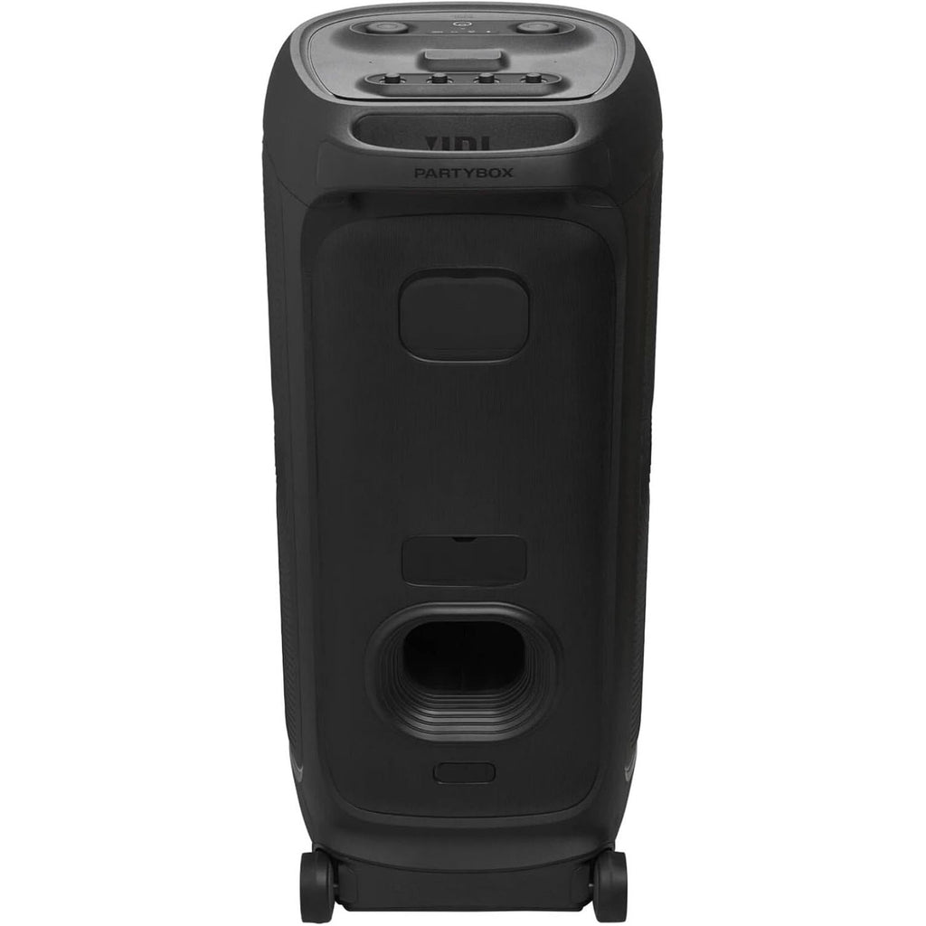 JBL Partybox Ultimate - Multi Purpose Party Speaker, with Wi-fi & Bluetooth Connectivity, Wireless, Lightshow, IPx4 Slashproof, Dual Mic & Guitar Inputs, Handle & Sturdy Wheels, Black