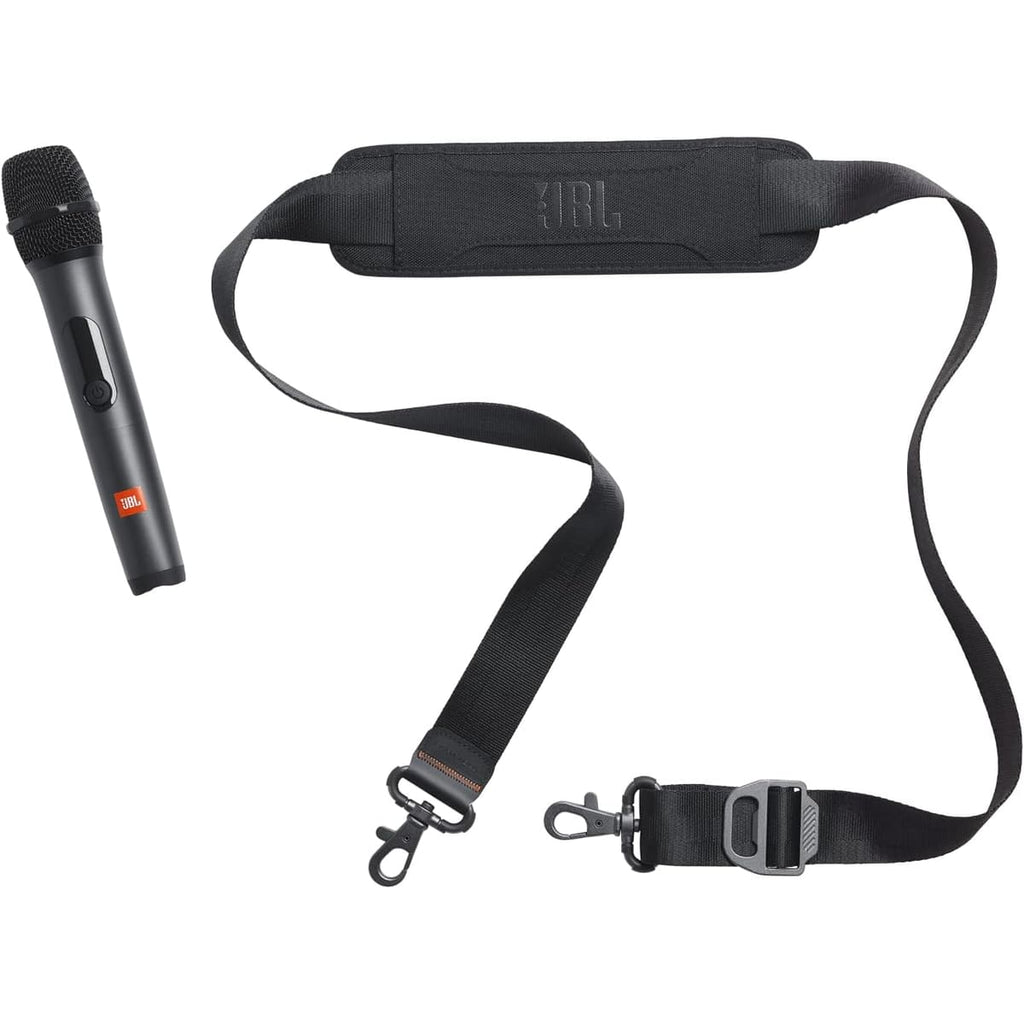 JBL PartyBox On-the-Go Essential - Portable Party Speaker - Black | Amazing JBL Pro Sound, Synched light show, JBL wireless microphone included, IPX4 splashproof protection