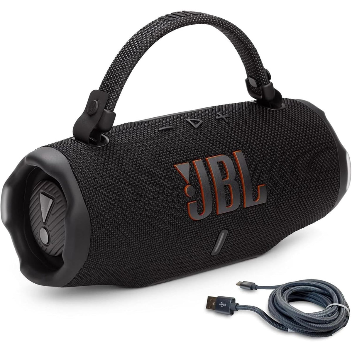 JBL Charge 6 (Black) + Bundle with USB-C Braided Cable
