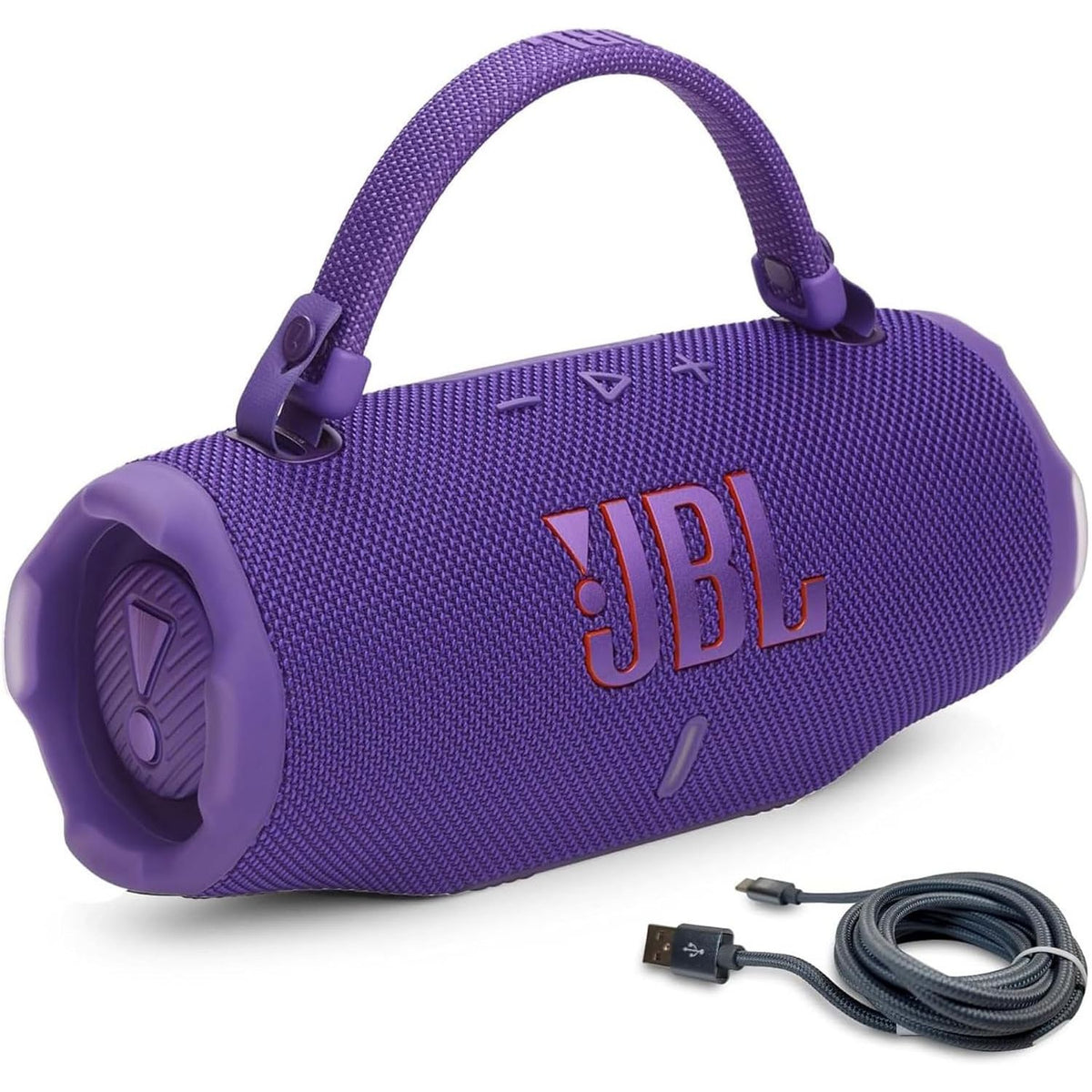 JBL Charge 6 (Black) + Bundle with USB-C Braided Cable