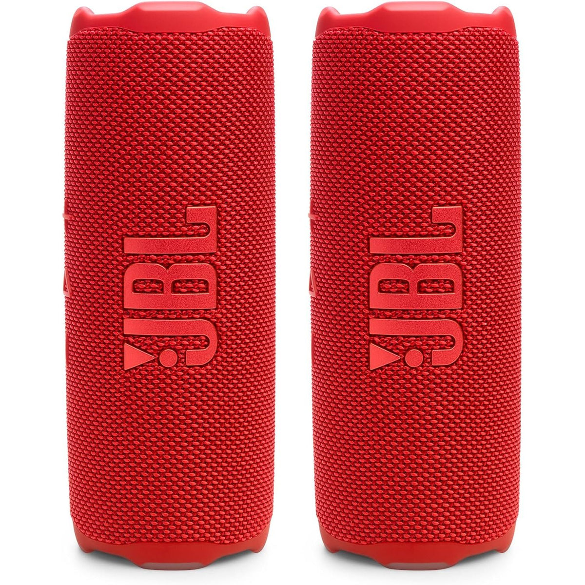 JBL Flip 7 Waterproof Portable Speaker Bundle - Pair (Red)